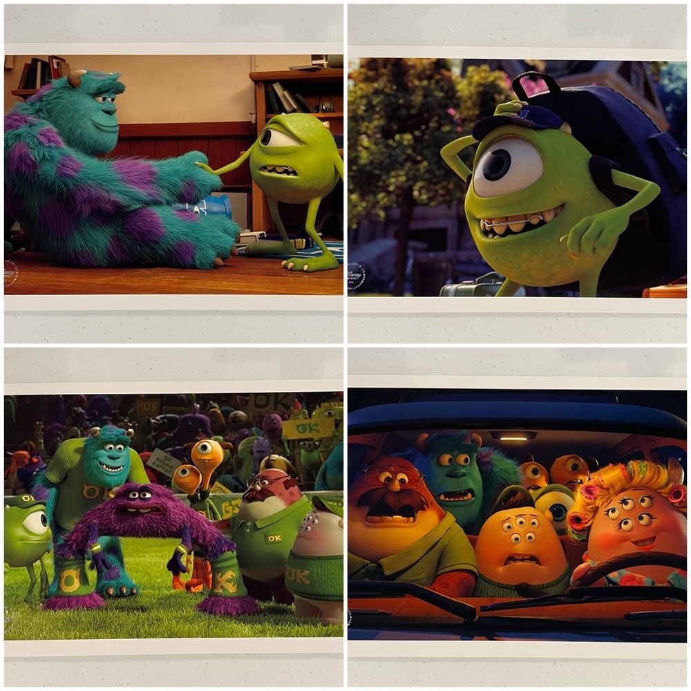 Disney Pixar 2013 Monsters University Lithograph Set Exclusive